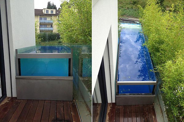 Pool-Aquarium auf Terrasse, Zürich